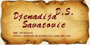 Đenadija Savatović vizit kartica